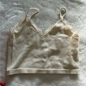 Wild Fable Cream Lace Trim Camisole Brand new! Never worn.